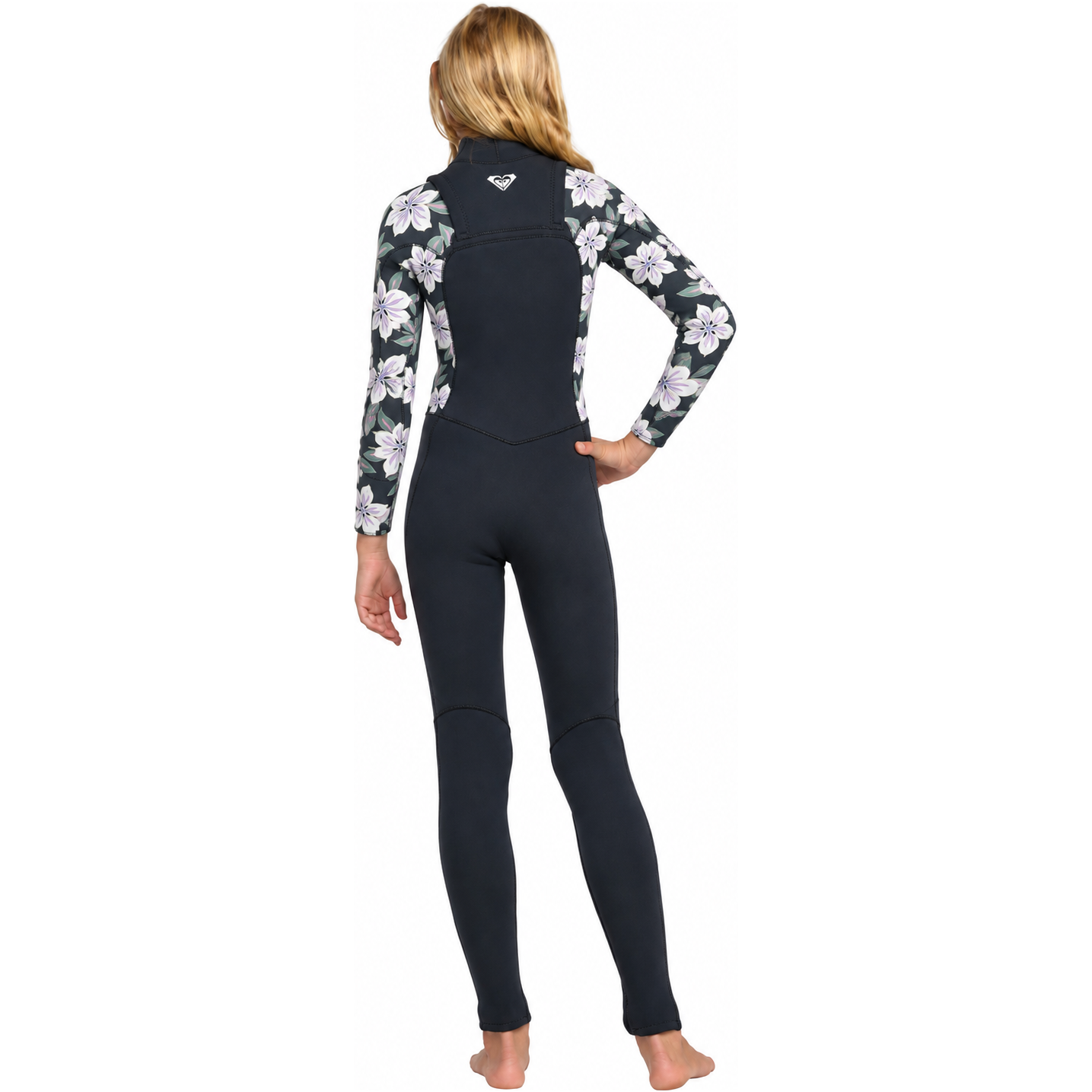 2026 Roxy Junior Swell Natural 4/3mm Chest Zip Wetsuit 26RW213501 - Of The Pacific